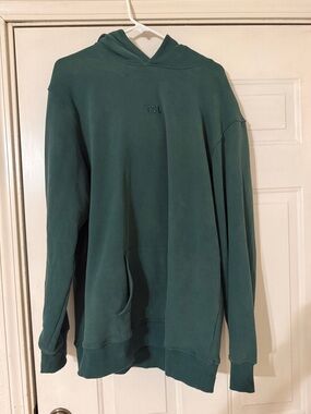 Green Embroidered Hoodie - TSL
